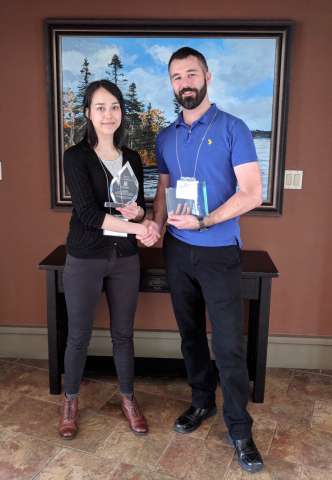 Jill Hancock receives the Director's Award for Outstanding Work Term Performance